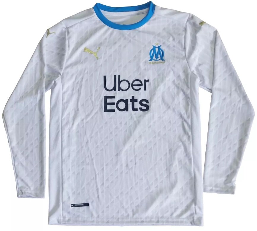 Camisa oficial Puma Olympique de Marseille 2020 2021 I jogador manga comprida